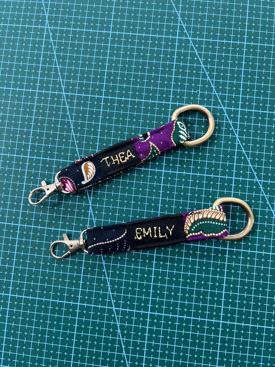 Handmade Keychain Holder from a Two Moles sewing class