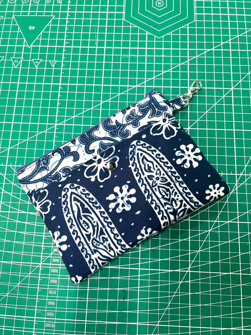 Handmade Passport Pouch from a Two Moles sewing class