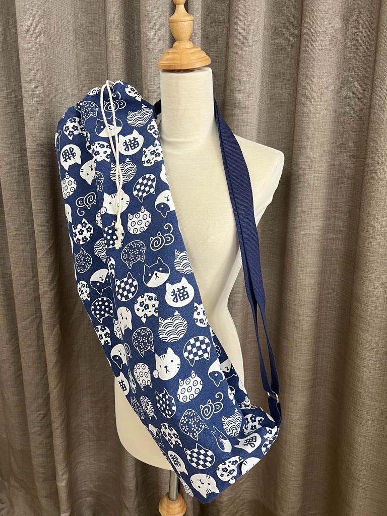 Handmade Yoga Bag from a Two Moles sewing class